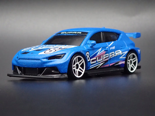 CUPRA E-RACER ELECTRIC TOURING RACE CAR 1:64 SCALE DIORAMA DIECAST MODEL CAR