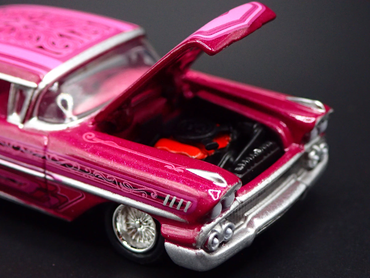 1958 58 CHEVY CHEVROLET IMPALA LOWRIDER 1:64 SCALE COLLECTIBLE DIECAST MODEL CAR