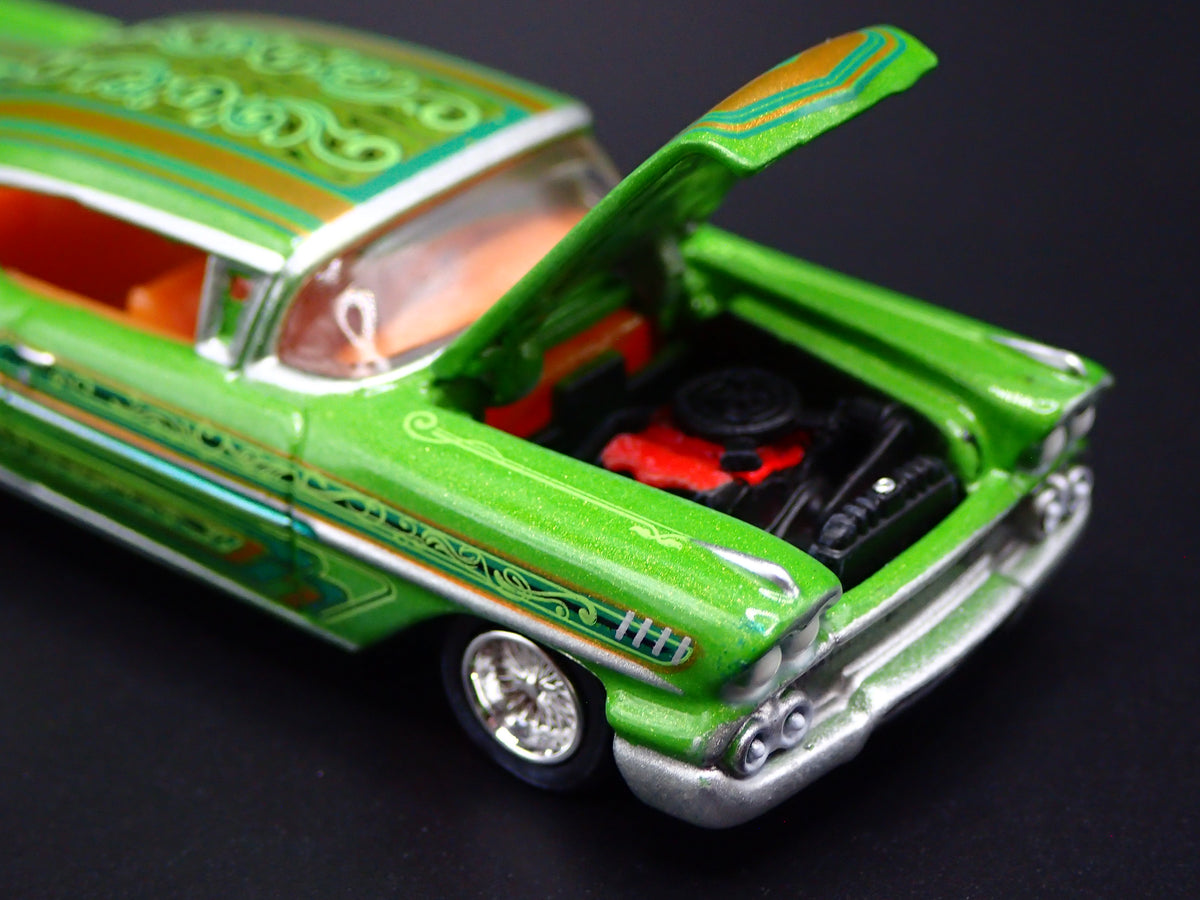 1958 58 CHEVY CHEVROLET IMPALA LOWRIDER 1:64 SCALE COLLECTIBLE DIECAST MODEL CAR