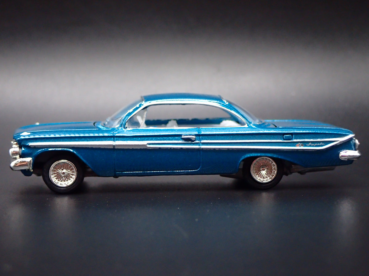 1961 61 CHEVY CHEVROLET IMPALA SS LOWRIDER TEAL 1:64 SCALE DIECAST MODEL CAR