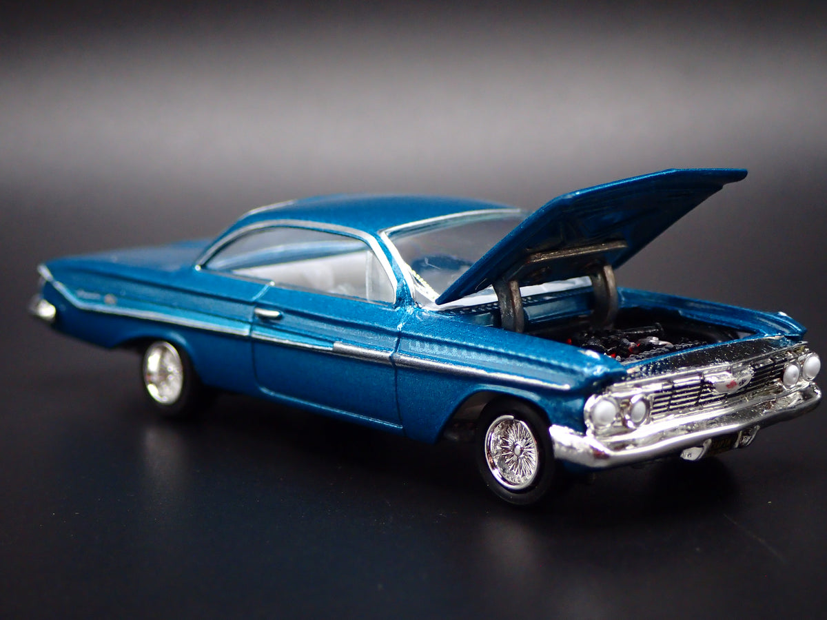 1961 61 CHEVY CHEVROLET IMPALA SS LOWRIDER TEAL 1:64 SCALE DIECAST MODEL CAR
