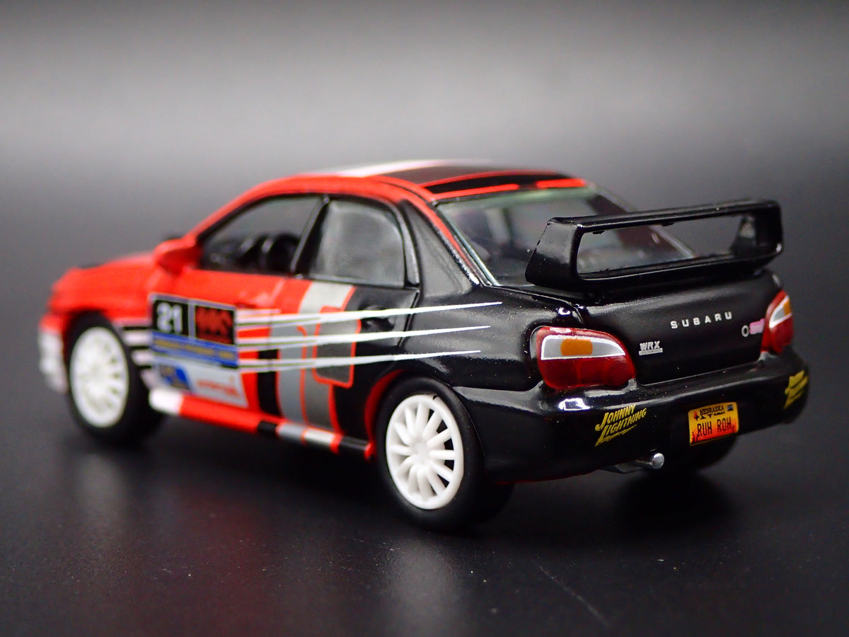 2000-2007 SUBARU WRX STI RALLY RED 1:64 SCALE COLLECTIBLE DIECAST MODEL CAR