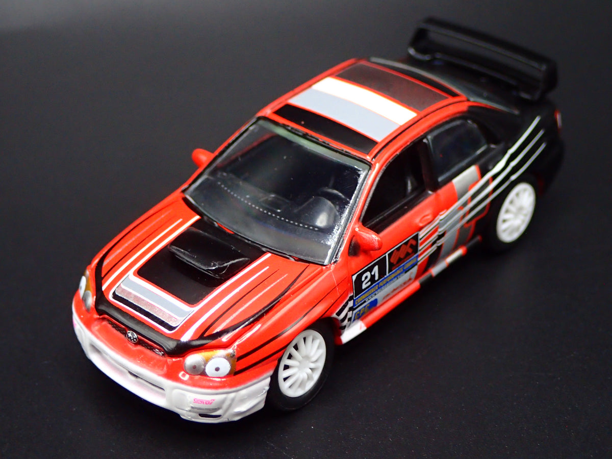 2000-2007 SUBARU WRX STI RALLY RED 1:64 SCALE COLLECTIBLE DIECAST MODEL CAR