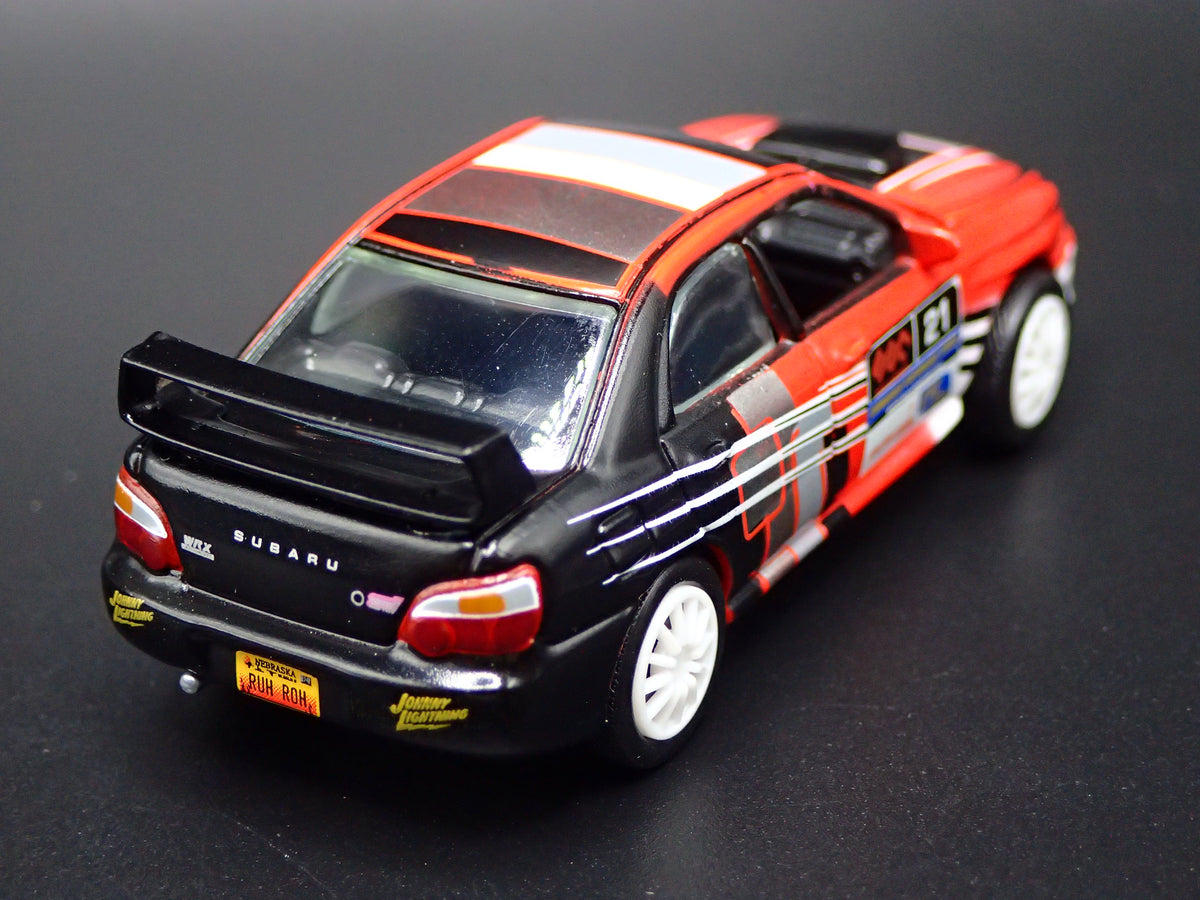 2000-2007 SUBARU WRX STI RALLY RED 1:64 SCALE COLLECTIBLE DIECAST MODEL CAR