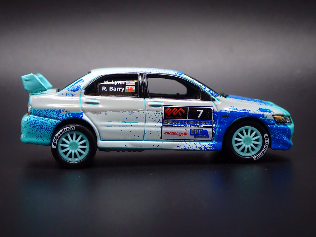 2003-2005 MITSUBISHI LANCER EVOLUTION VIII RALLY GRAY 1:64 SCALE DIECAST MODEL CAR