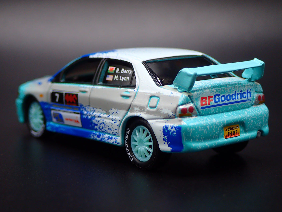 2003-2005 MITSUBISHI LANCER EVOLUTION VIII RALLY GRAY 1:64 SCALE DIECAST MODEL CAR