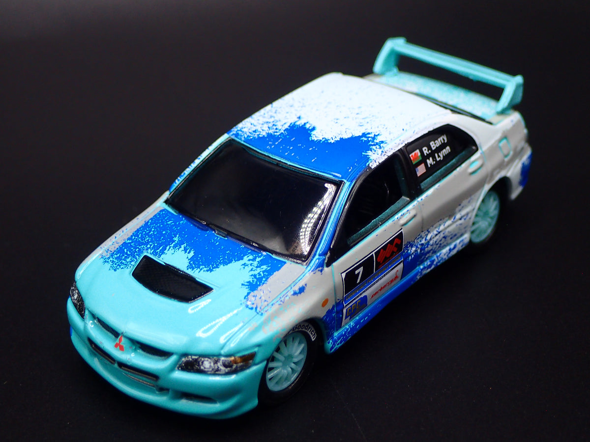 2003-2005 MITSUBISHI LANCER EVOLUTION VIII RALLY GRAY 1:64 SCALE DIECAST MODEL CAR