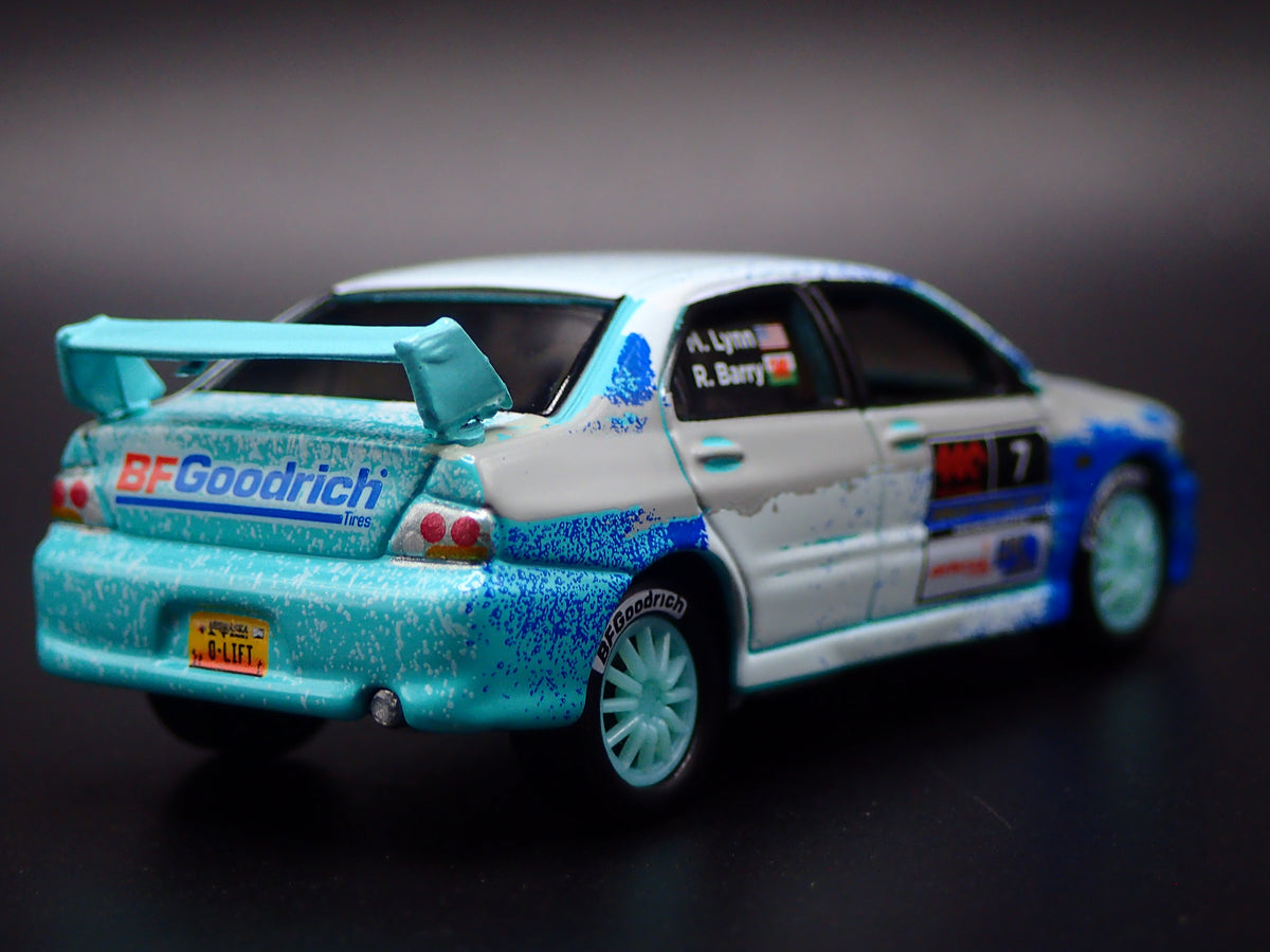 2003-2005 MITSUBISHI LANCER EVOLUTION VIII RALLY GRAY 1:64 SCALE DIECAST MODEL CAR