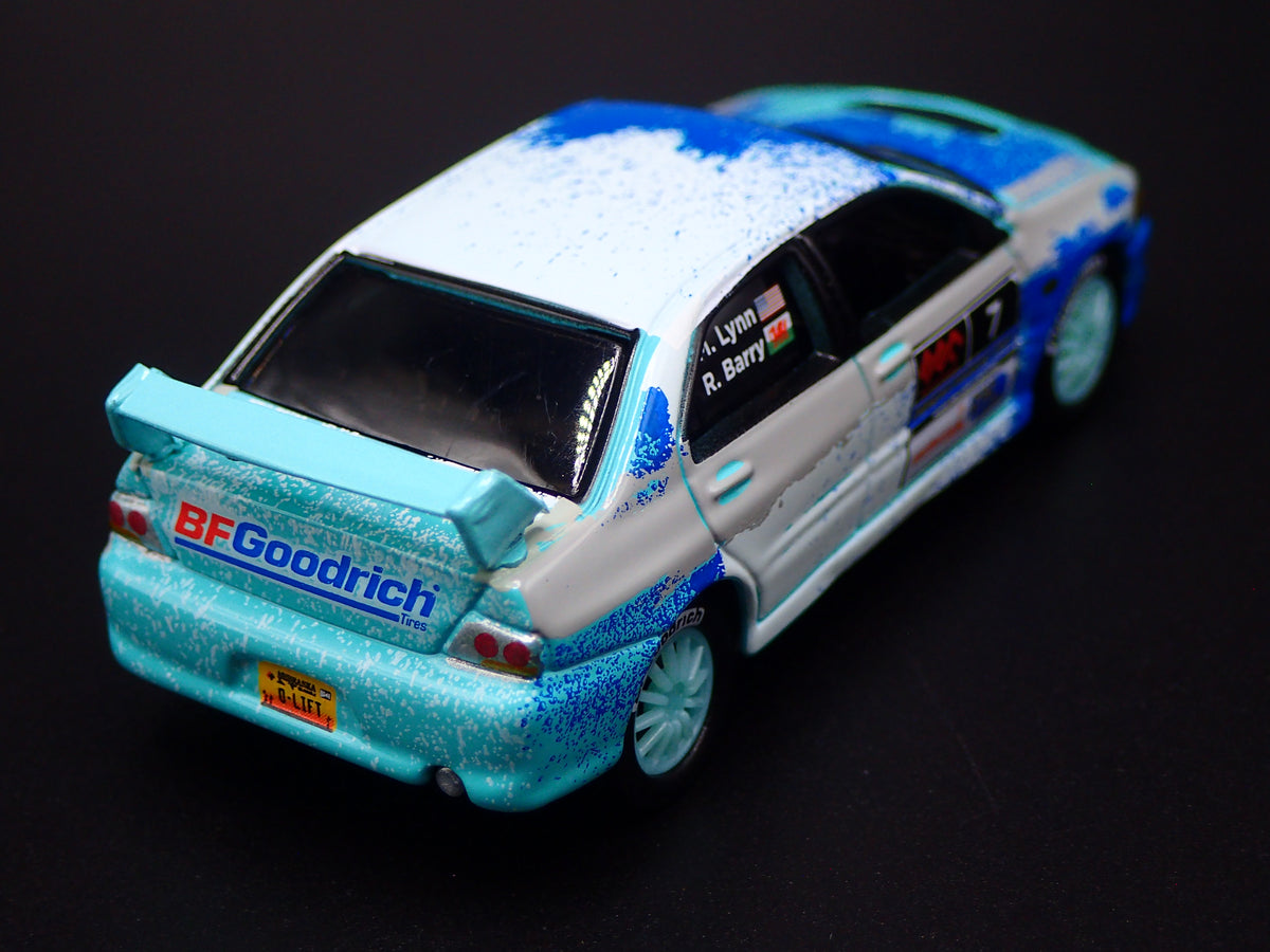 2003-2005 MITSUBISHI LANCER EVOLUTION VIII RALLY GRAY 1:64 SCALE DIECAST MODEL CAR