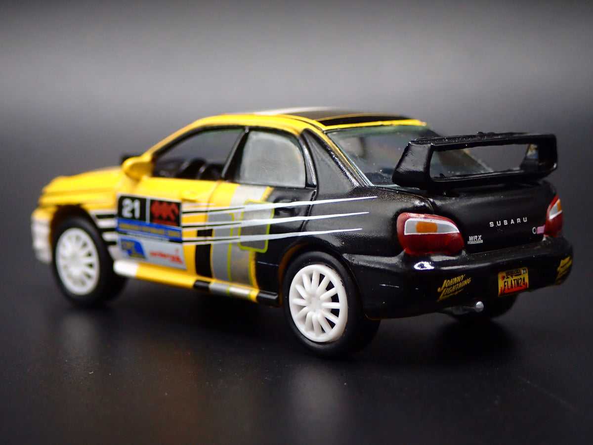 2000-2007 SUBARU WRX STI RALLY YELLOW 1:64 SCALE COLLECTIBLE DIECAST MODEL CAR