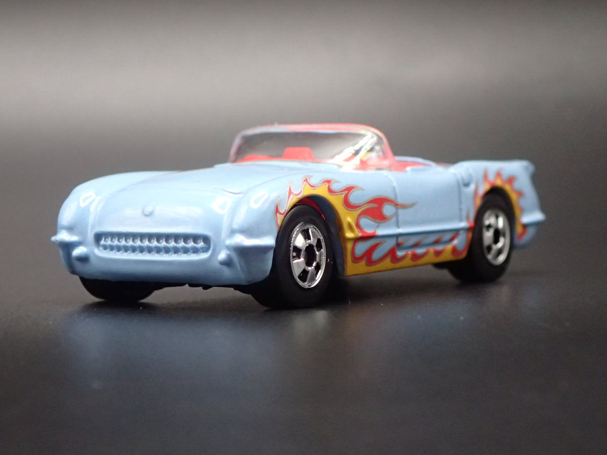 1955 55 CHEVY CHEVROLET CORVETTE CONVERTIBLE BLUE 1:64 SCALE DIECAST MODEL CAR