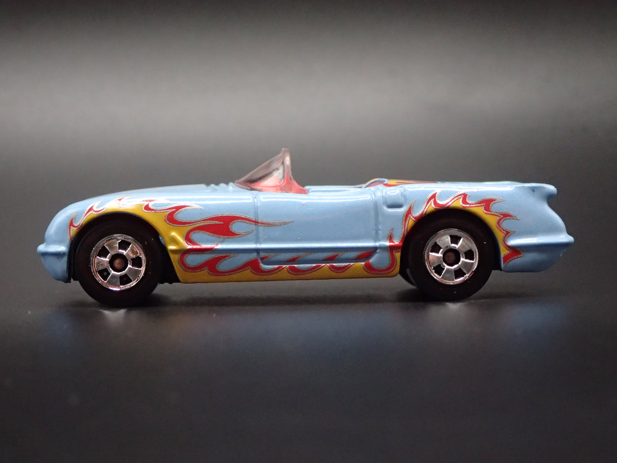 1955 55 CHEVY CHEVROLET CORVETTE CONVERTIBLE BLUE 1:64 SCALE DIECAST MODEL CAR
