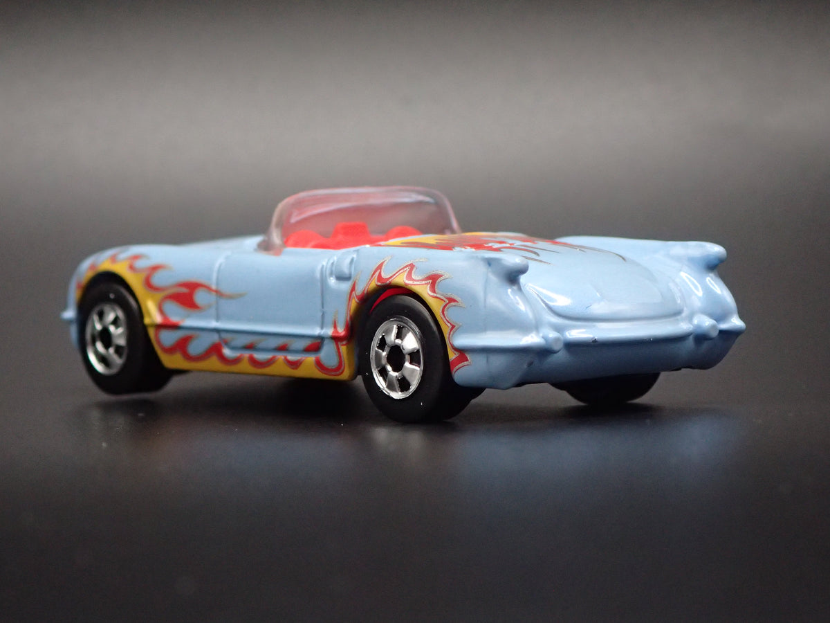 1955 55 CHEVY CHEVROLET CORVETTE CONVERTIBLE BLUE 1:64 SCALE DIECAST MODEL CAR