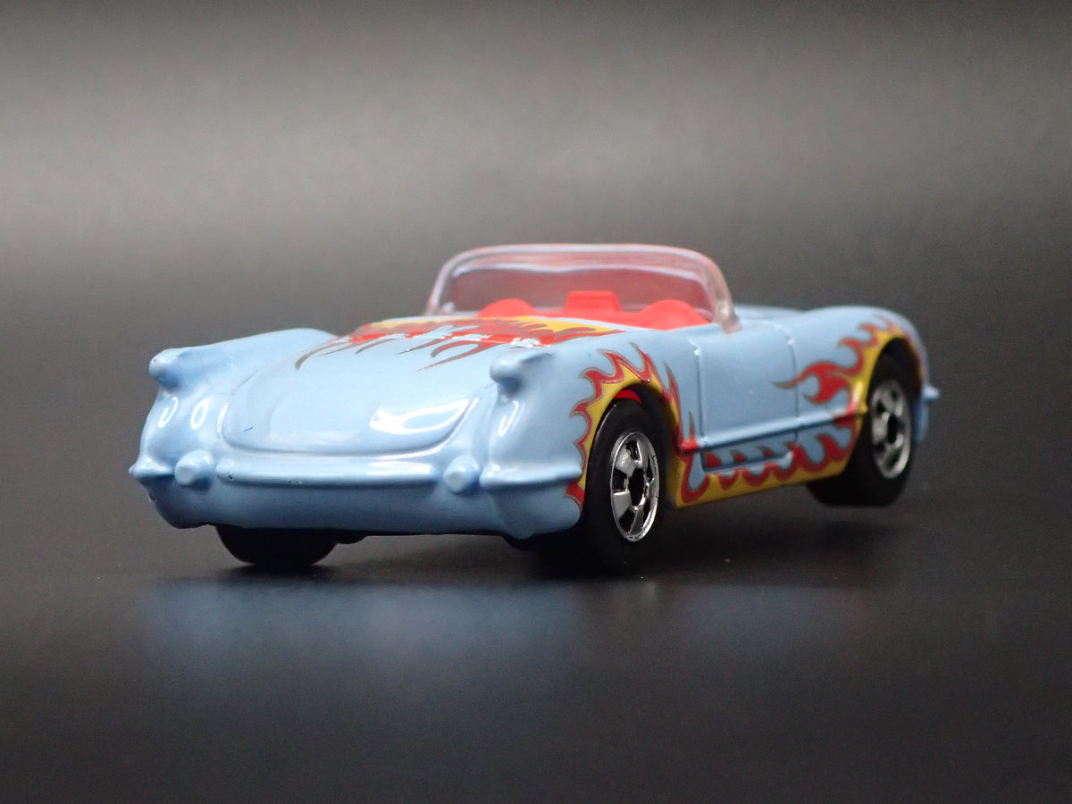 1955 55 CHEVY CHEVROLET CORVETTE CONVERTIBLE BLUE 1:64 SCALE DIECAST MODEL CAR