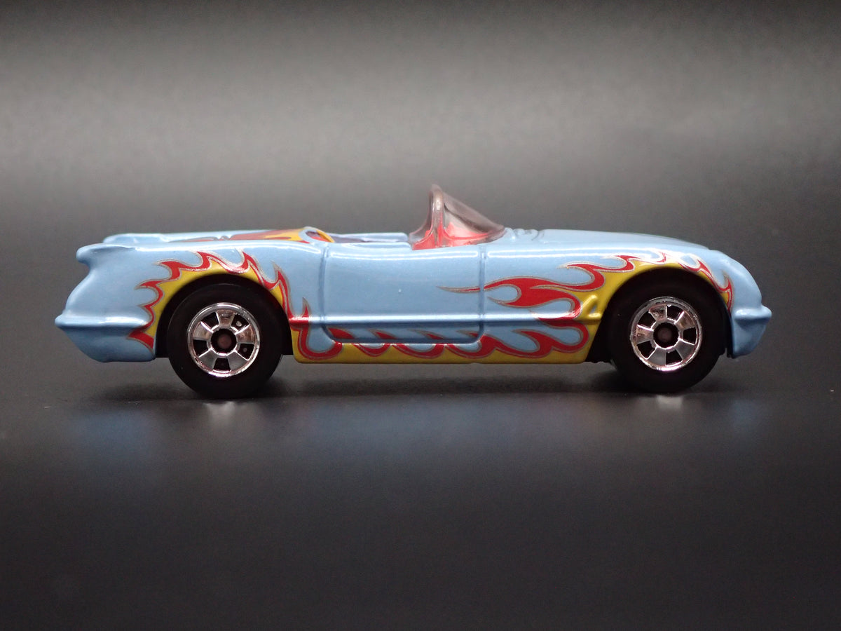 1955 55 CHEVY CHEVROLET CORVETTE CONVERTIBLE BLUE 1:64 SCALE DIECAST MODEL CAR