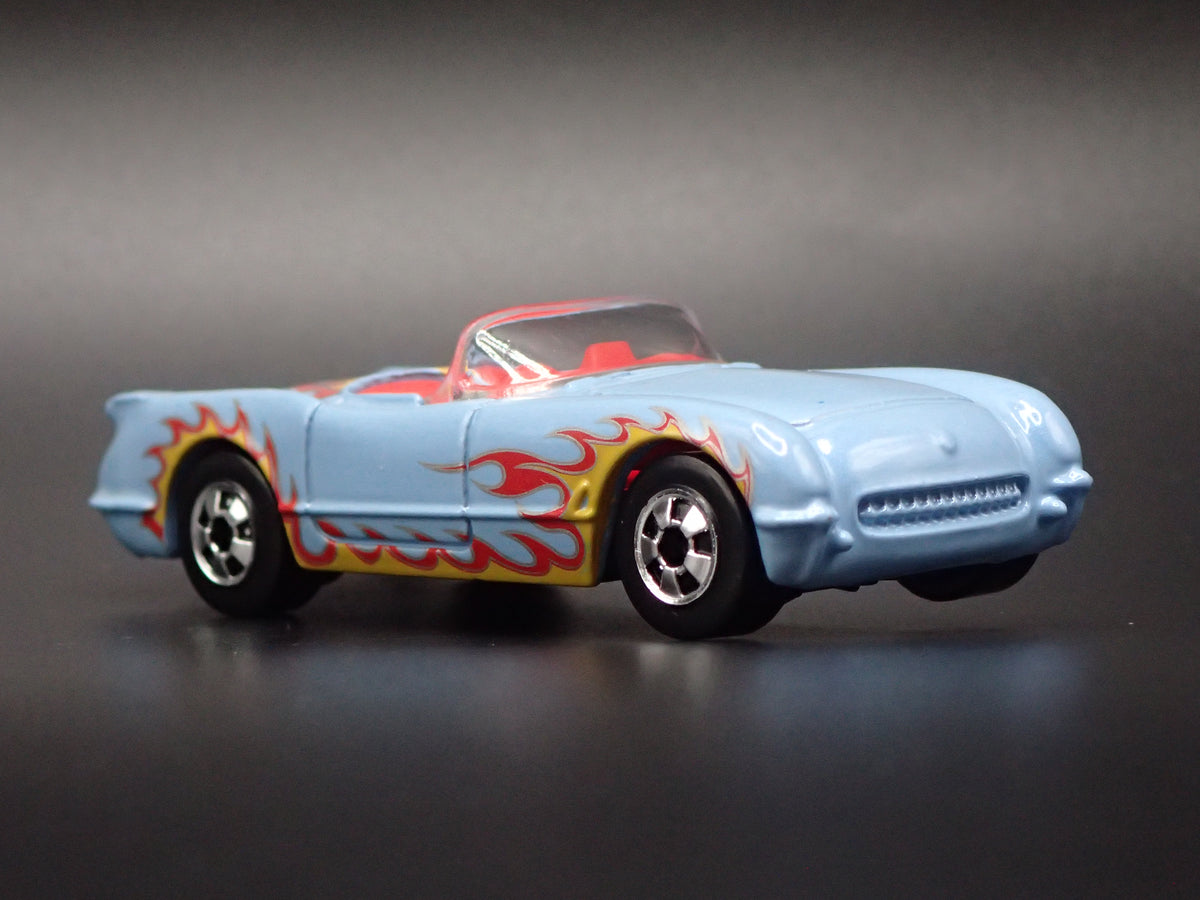 1955 55 CHEVY CHEVROLET CORVETTE CONVERTIBLE BLUE 1:64 SCALE DIECAST MODEL CAR