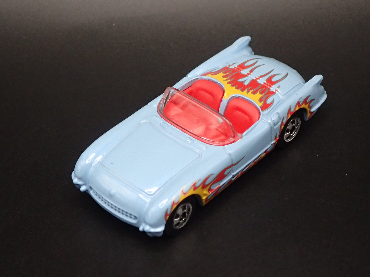1955 55 CHEVY CHEVROLET CORVETTE CONVERTIBLE BLUE 1:64 SCALE DIECAST MODEL CAR