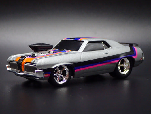 1970 70 MERC MERCURY COUGAR XR7 GRAY 1:64 SCALE COLELCTIBLE DIECAST MODEL CAR-Burning Rubber Toy Company