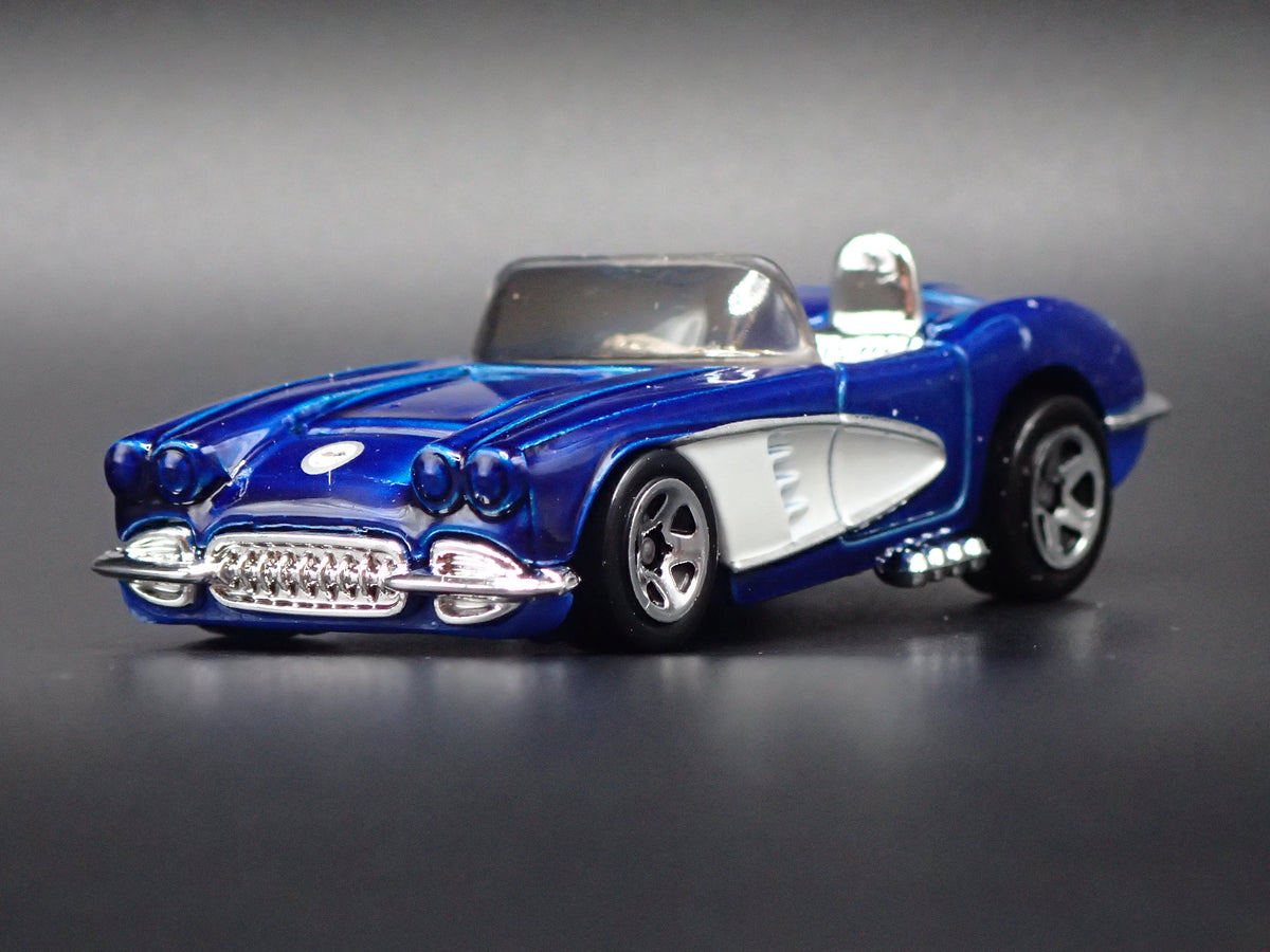 1958 58 CHEVY CHEVROLET CORVETTE CONVERTIBLE BLUE 1:64 SCALE DIECAST MODEL CAR