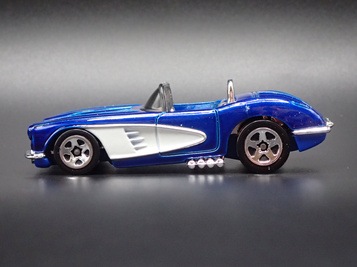 1958 58 CHEVY CHEVROLET CORVETTE CONVERTIBLE BLUE 1:64 SCALE DIECAST MODEL CAR