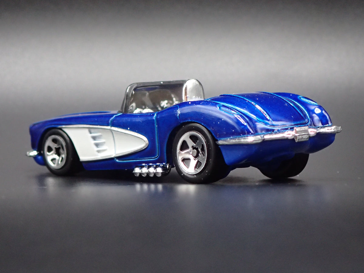 1958 58 CHEVY CHEVROLET CORVETTE CONVERTIBLE BLUE 1:64 SCALE DIECAST MODEL CAR