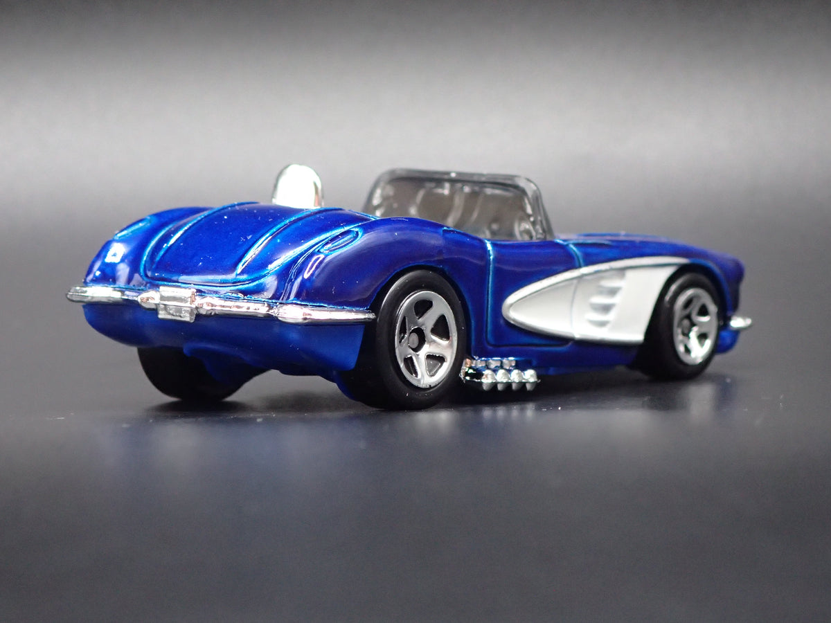 1958 58 CHEVY CHEVROLET CORVETTE CONVERTIBLE BLUE 1:64 SCALE DIECAST MODEL CAR