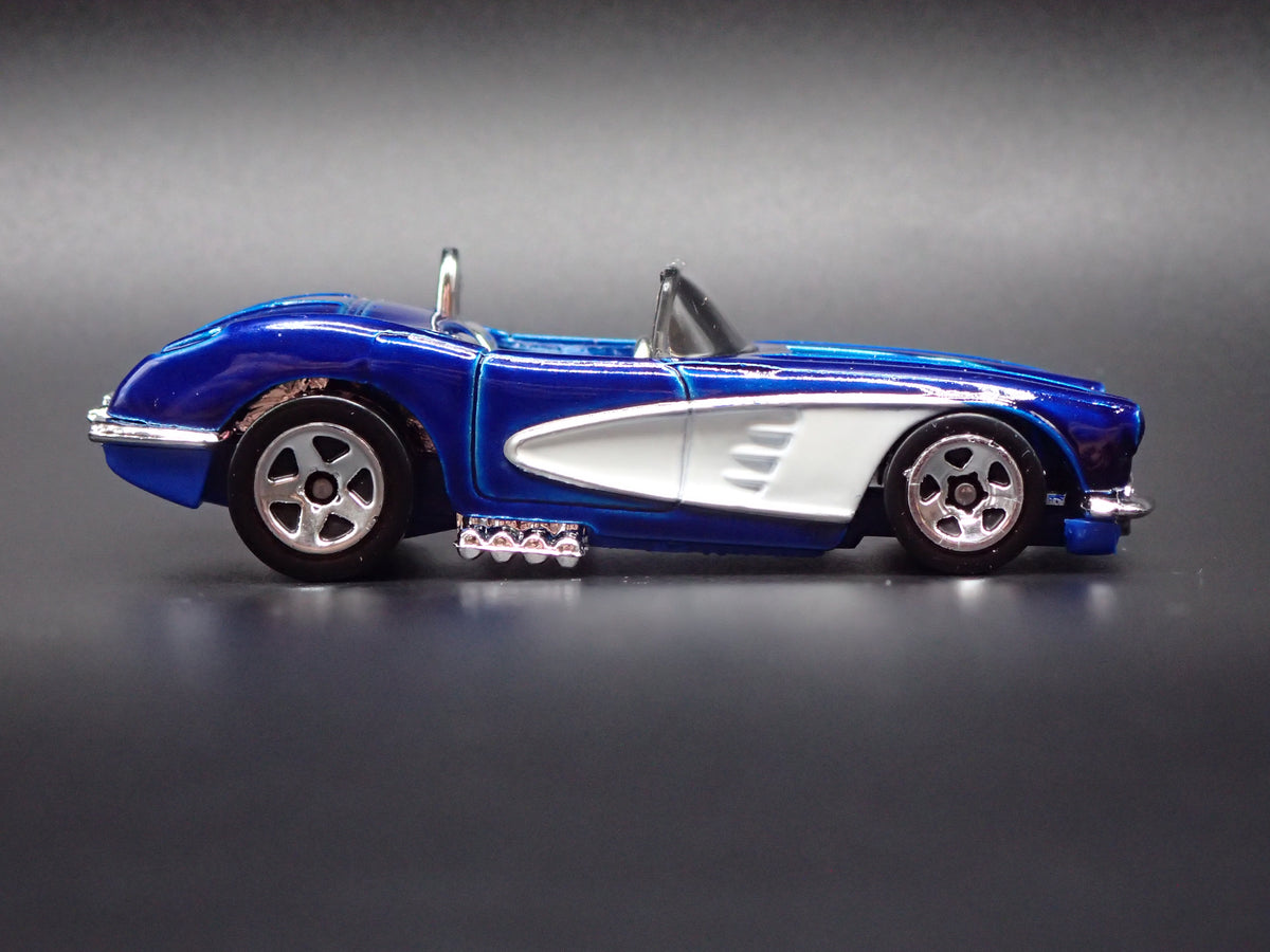 1958 58 CHEVY CHEVROLET CORVETTE CONVERTIBLE BLUE 1:64 SCALE DIECAST MODEL CAR