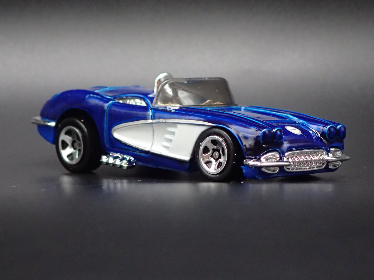 1958 58 CHEVY CHEVROLET CORVETTE CONVERTIBLE BLUE 1:64 SCALE DIECAST MODEL CAR