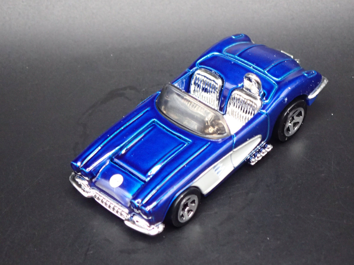 1958 58 CHEVY CHEVROLET CORVETTE CONVERTIBLE BLUE 1:64 SCALE DIECAST MODEL CAR