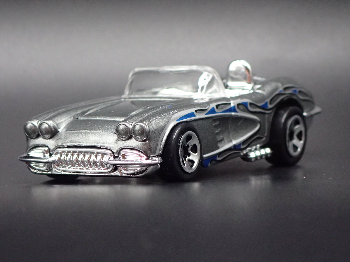 1958 58 CHEVY CHEVROLET CORVETTE CONVERTIBLE GRAY 1:64 SCALE DIECAST MODEL CAR