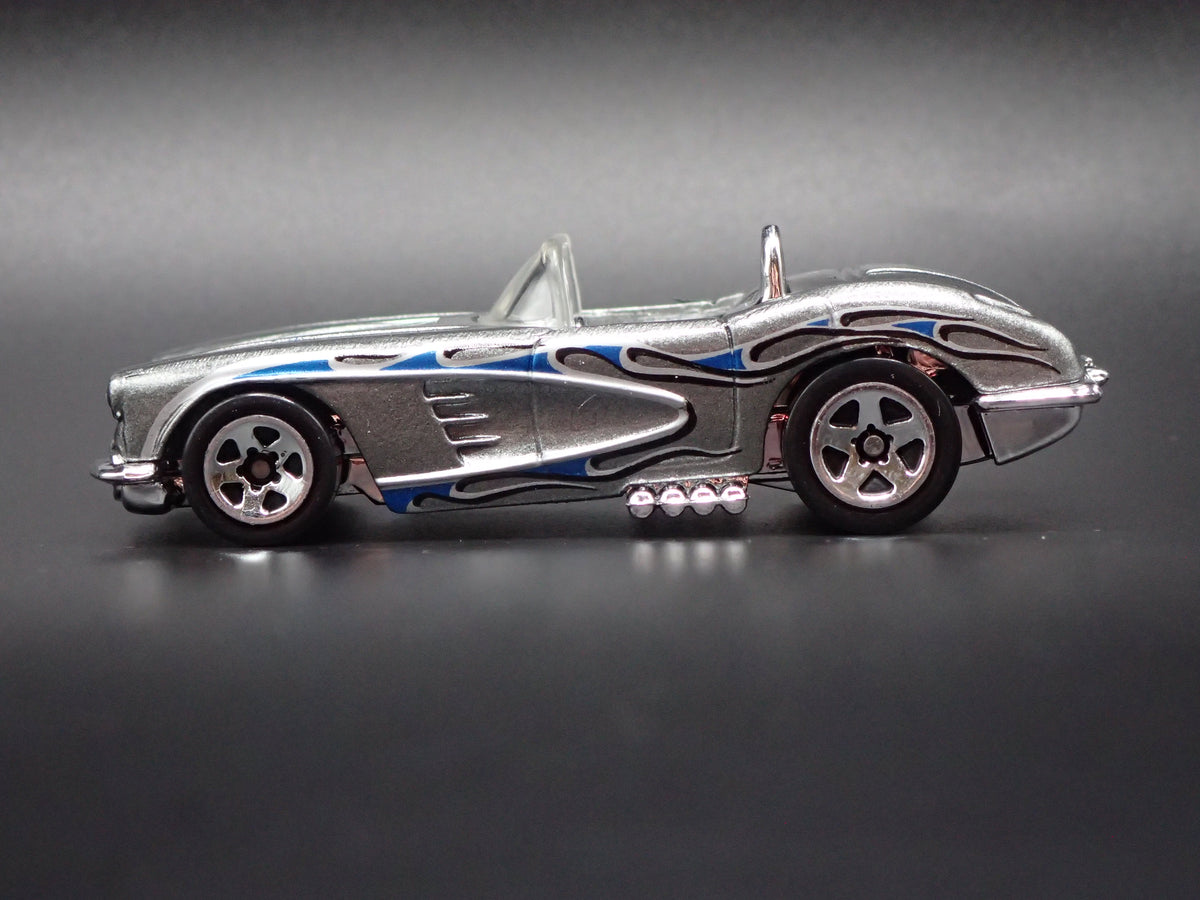 1958 58 CHEVY CHEVROLET CORVETTE CONVERTIBLE GRAY 1:64 SCALE DIECAST MODEL CAR