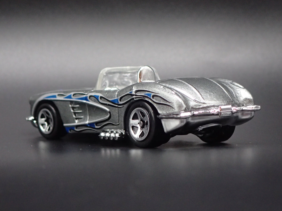 1958 58 CHEVY CHEVROLET CORVETTE CONVERTIBLE GRAY 1:64 SCALE DIECAST MODEL CAR