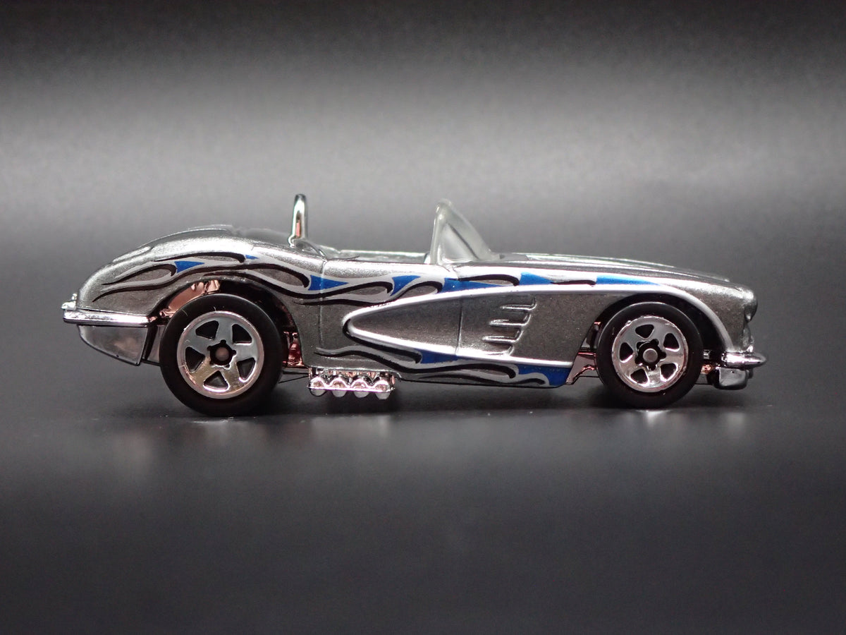 1958 58 CHEVY CHEVROLET CORVETTE CONVERTIBLE GRAY 1:64 SCALE DIECAST MODEL CAR
