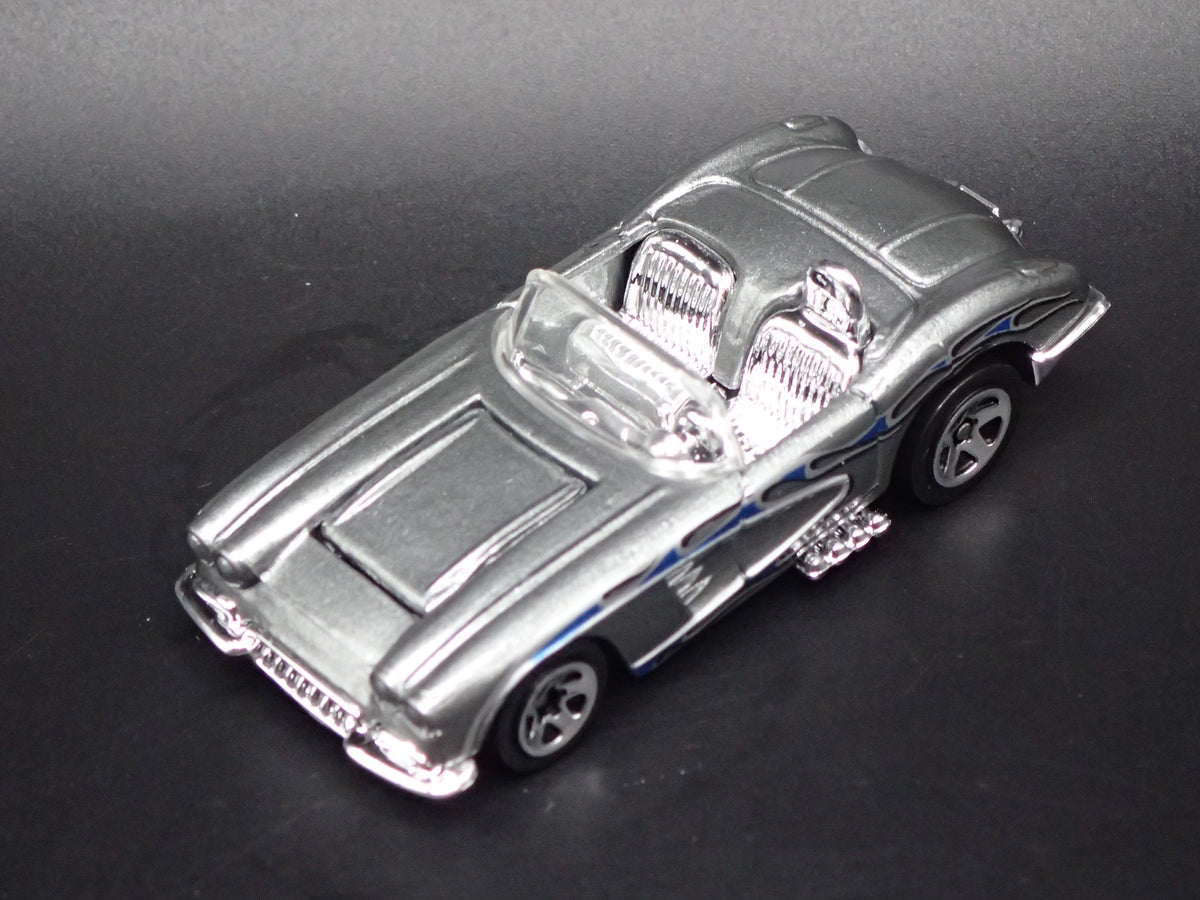 1958 58 CHEVY CHEVROLET CORVETTE CONVERTIBLE GRAY 1:64 SCALE DIECAST MODEL CAR
