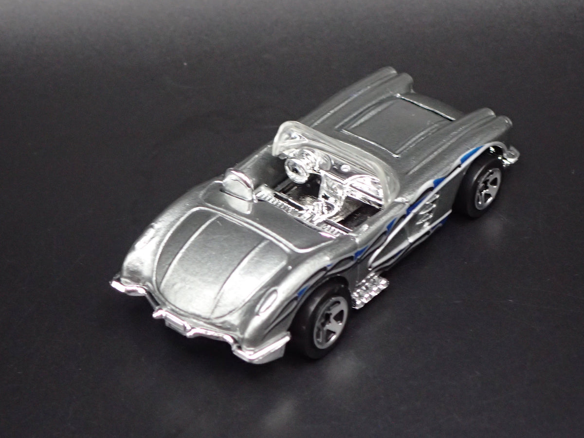 1958 58 CHEVY CHEVROLET CORVETTE CONVERTIBLE GRAY 1:64 SCALE DIECAST MODEL CAR