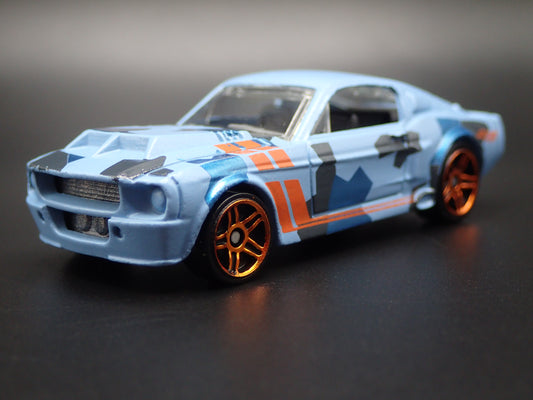 1967 67 FORD MUSTANG SHELBY GT500 FASTBACK BLUE 1:64 SCALE DIECAST MODEL CAR-Burning Rubber Toy Company