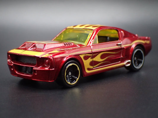1967 67 FORD MUSTANG SHELBY GT500 FASTBACK RED 1:64 SCALE DIECAST MODEL CAR-Burning Rubber Toy Company