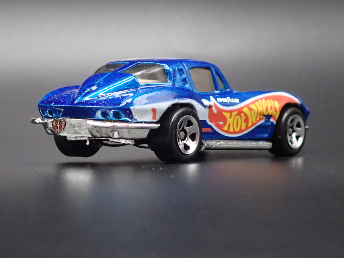 1963 63 CHEVY CHEVROLET CORVETTE SPLIT WINDOW BLUE 1/64 SCALE DIECAST MODEL CAR