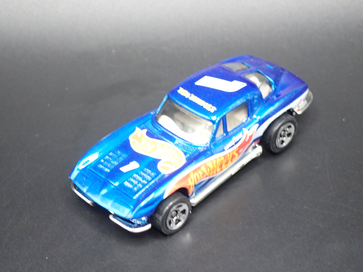 1963 63 CHEVY CHEVROLET CORVETTE SPLIT WINDOW BLUE 1/64 SCALE DIECAST MODEL CAR