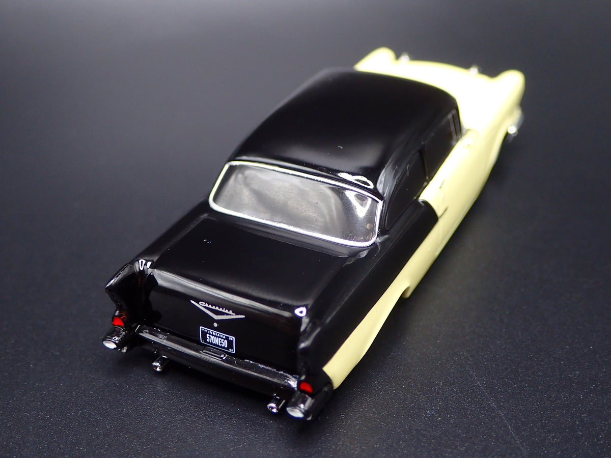1957 57 CHEVY CHEVROLET 150 SEDAN YELLOW 1:64 SCALE DIORAMA DIECAST MODEL CAR