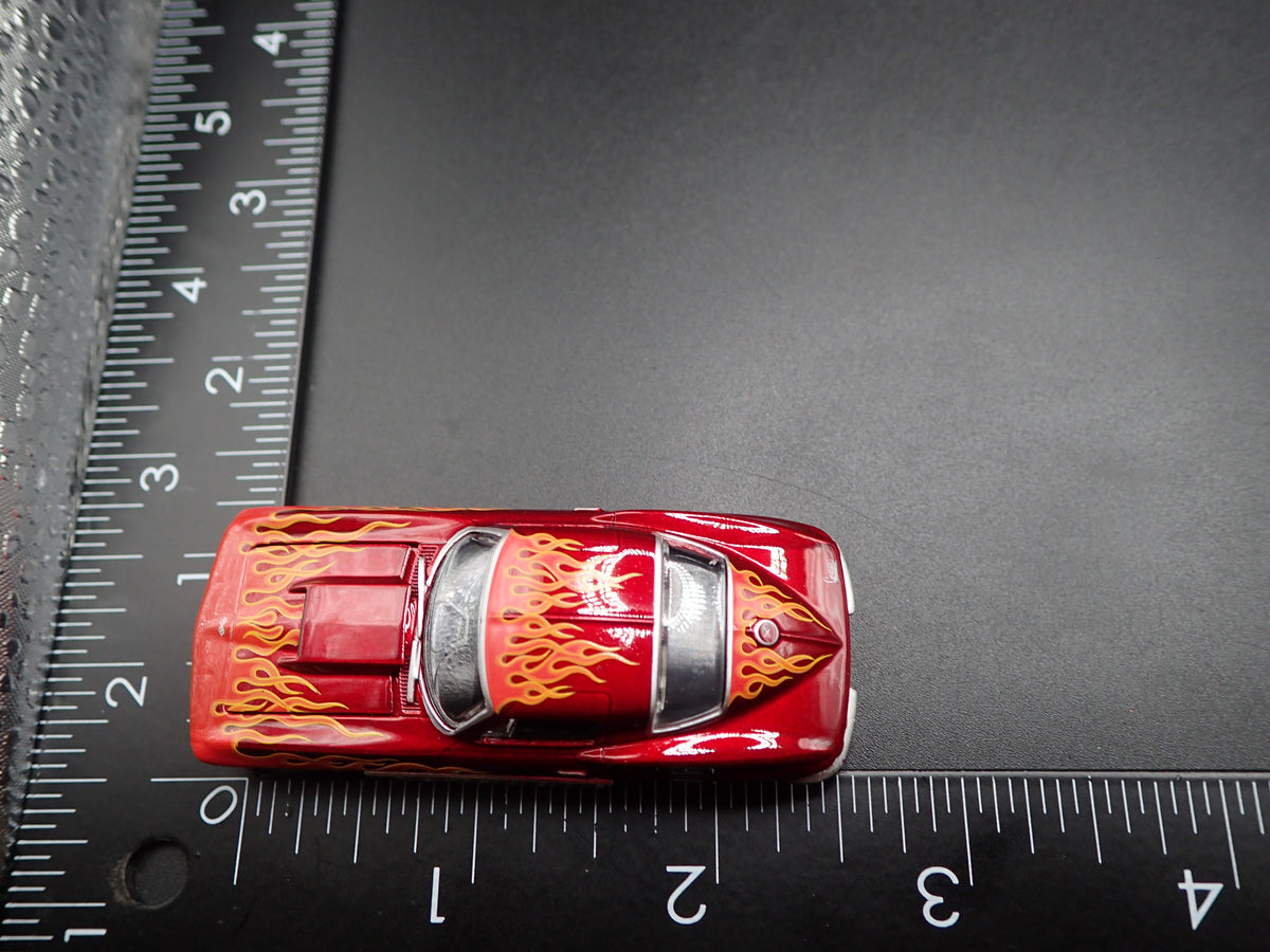 1967 67 CHEVY CHEVROLET CORVETTE BURGUNDY 1/64 SCALE DIORAMA DIECAST MODEL CAR