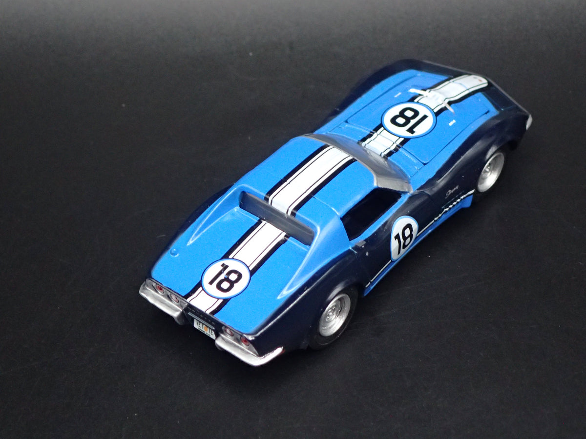 1971 71 CHEVY CHEVROLET CORVETTE RACING BLACK 1:64 SCALE DIORAMA DIECAST MODEL CAR