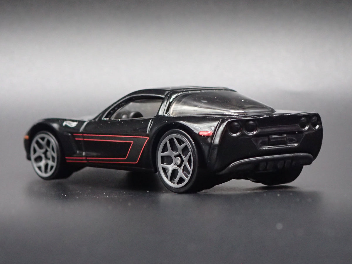 2005-2013 CHEVY CHEVROLET CORVETTE C6 BLACK 1:64 SCALE DIORAMA DIECAST MODEL CAR