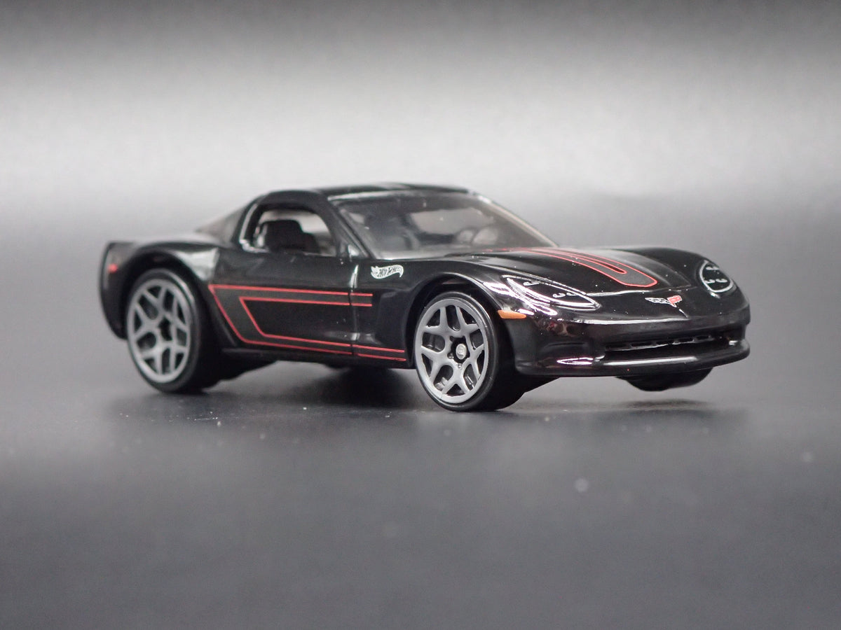 2005-2013 CHEVY CHEVROLET CORVETTE C6 BLACK 1:64 SCALE DIORAMA DIECAST MODEL CAR