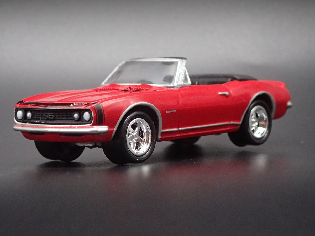 1967 67 CHEVY CHEVROLET CAMARO CONVERTIBLE RED 1/64 SCALE DIECAST MODEL CAR