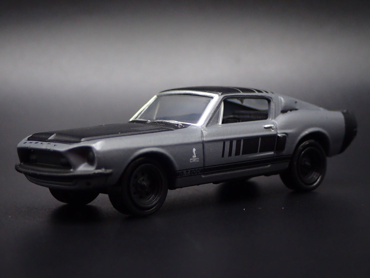 1968 68 FORD MUSTANG SHELBY GT500 GRAY 1/64 COLLECTIBLE DIECAST MODEL CAR