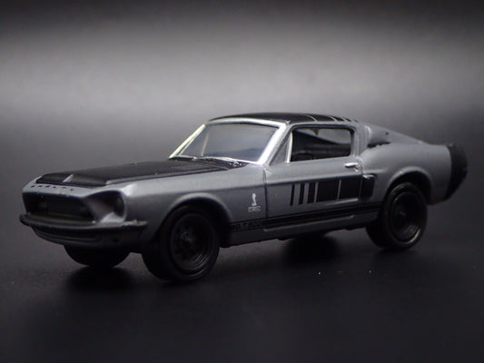 1968 68 FORD MUSTANG SHELBY GT500 GRAY 1/64 COLLECTIBLE DIECAST MODEL CAR-Burning Rubber Toy Company