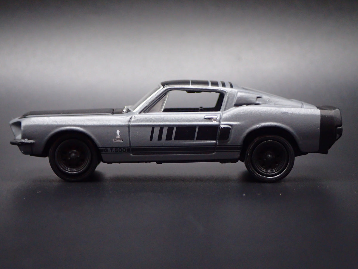 1968 68 FORD MUSTANG SHELBY GT500 GRAY 1/64 COLLECTIBLE DIECAST MODEL CAR