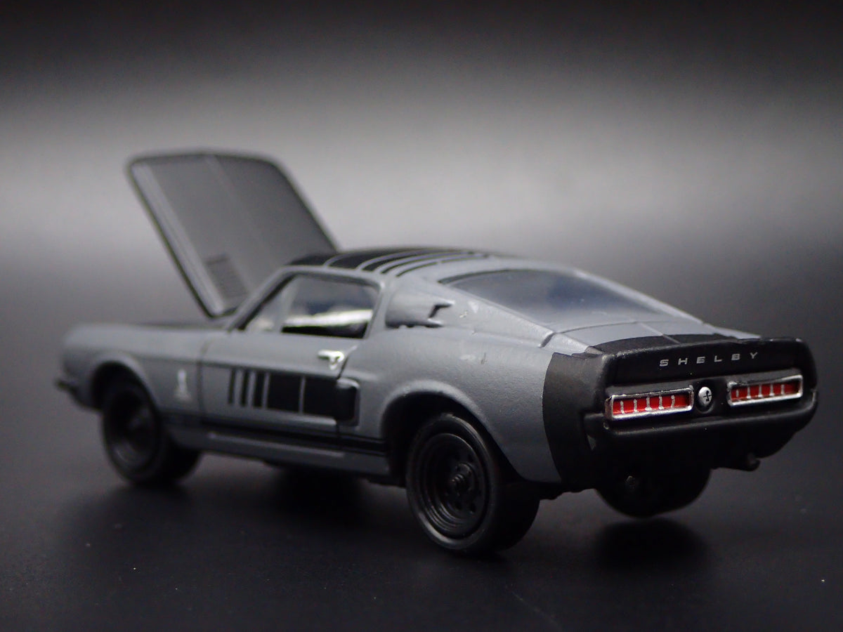 1968 68 FORD MUSTANG SHELBY GT500 GRAY 1/64 COLLECTIBLE DIECAST MODEL CAR