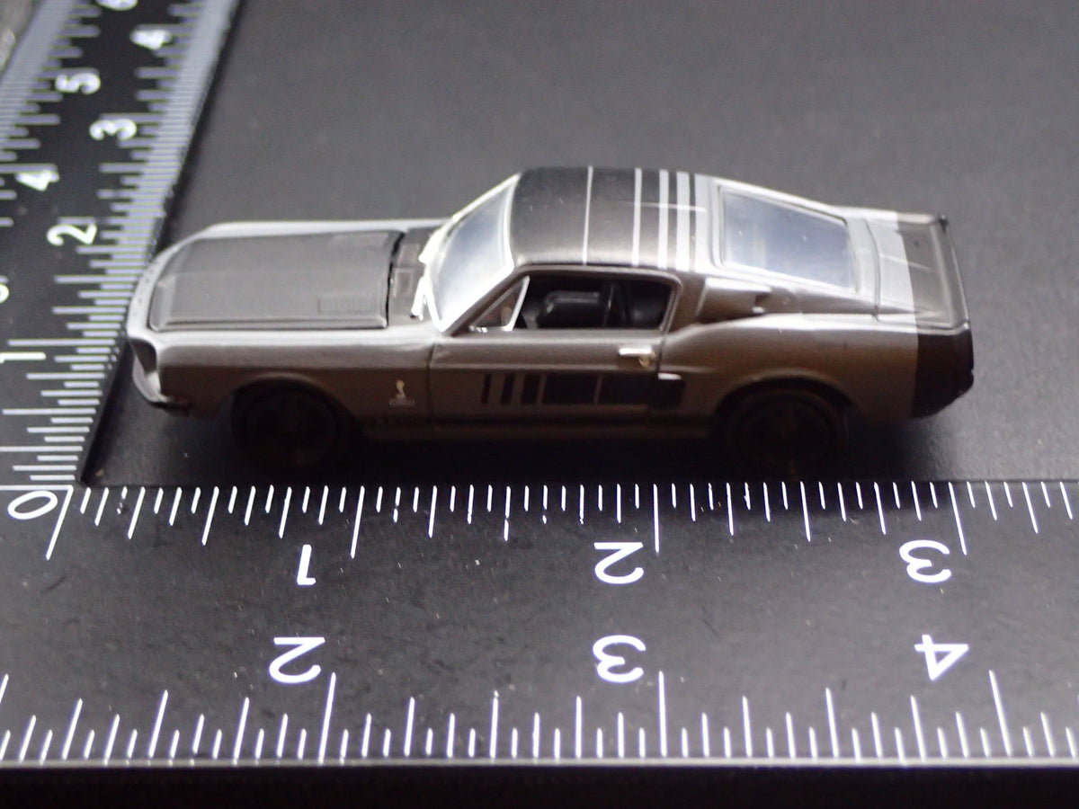 1968 68 FORD MUSTANG SHELBY GT500 GRAY 1/64 COLLECTIBLE DIECAST MODEL CAR
